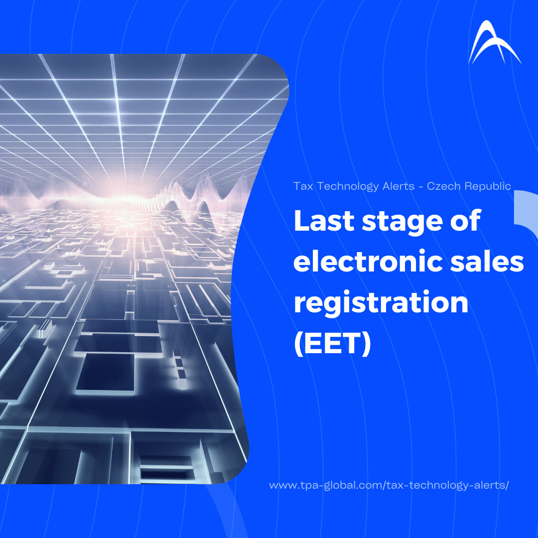 Last stage of electronic sales registration (EET)