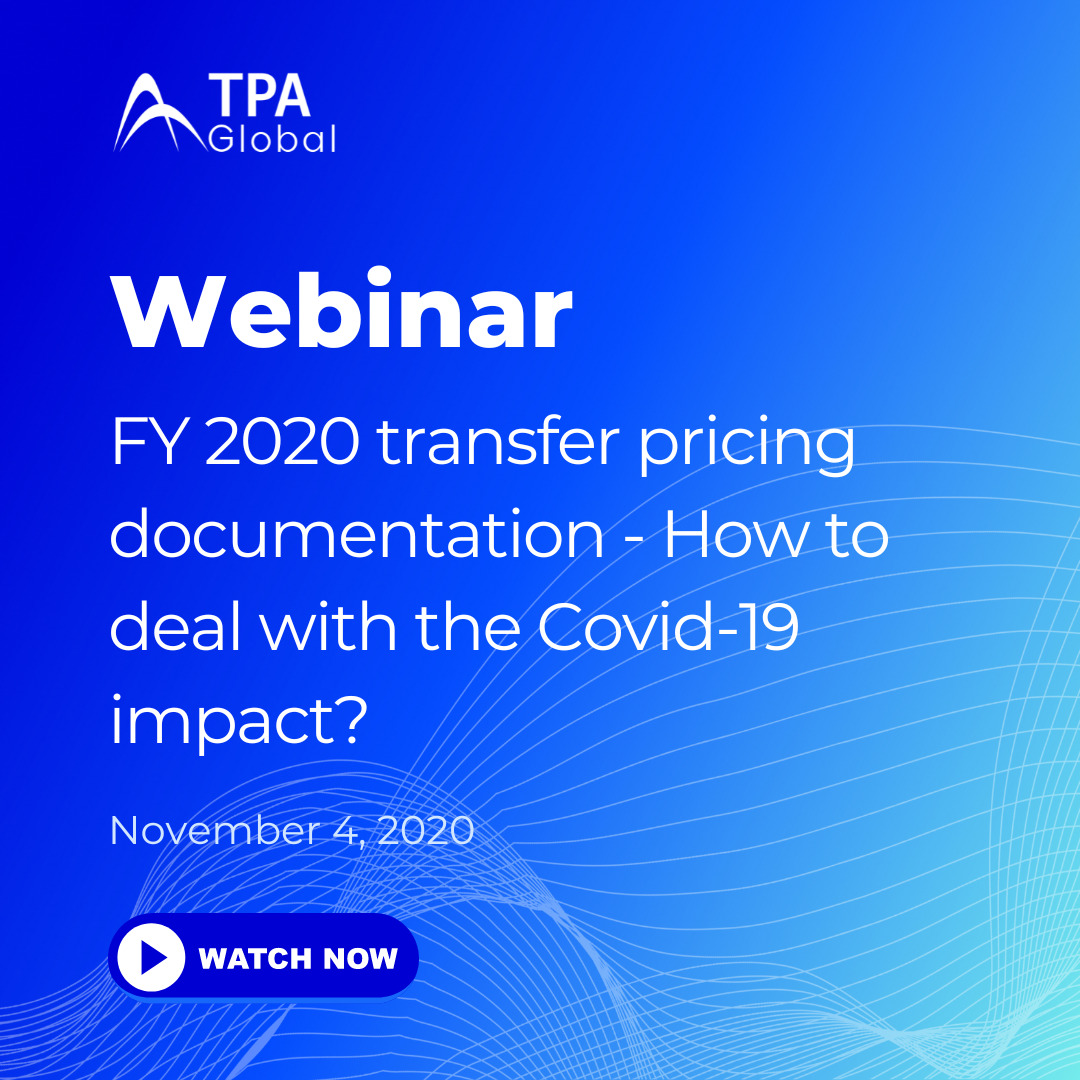 FY 2020 transfer pricing documentation - How to deal with the Covid-19 impact?