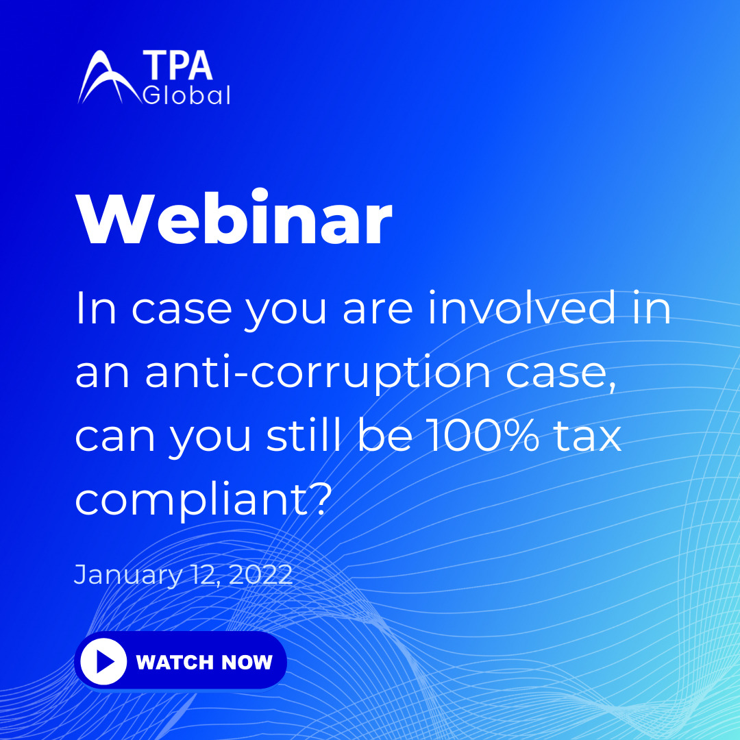 In case you are involved in an anti-corruption case, can you still be 100% tax compliant?