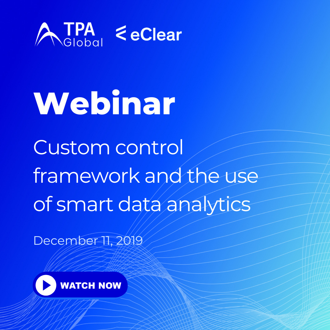 Custom control framework and the use of smart data analytics