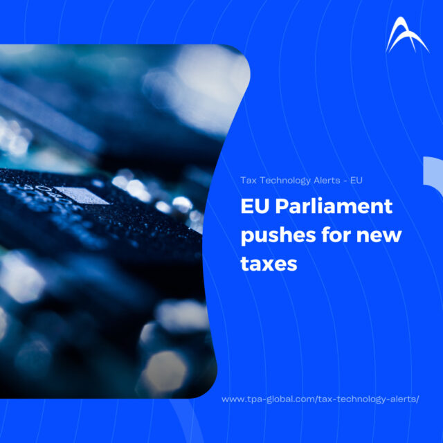 EU Parliament pushes for new taxes