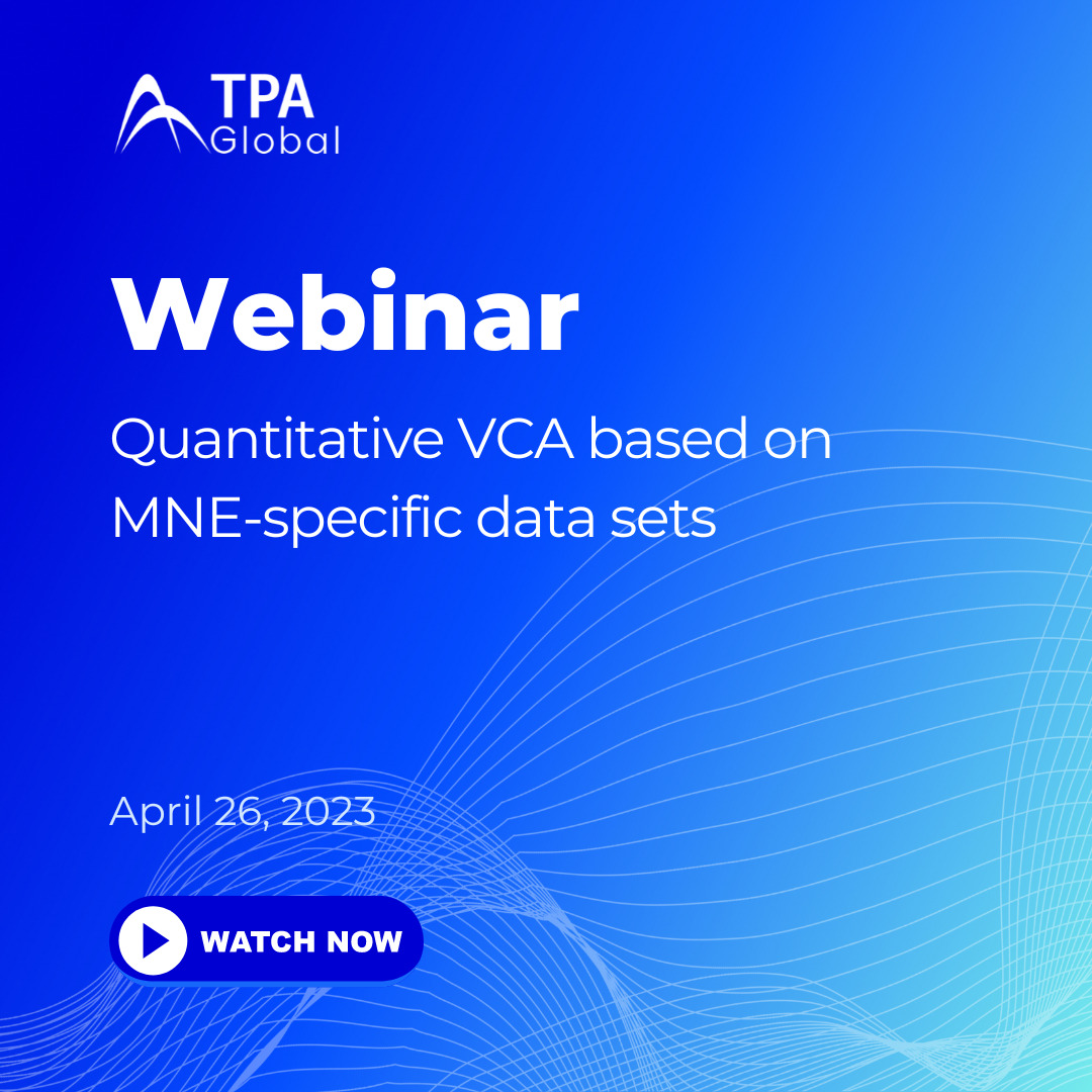 Quantitative VCA based on MNE-specific data sets